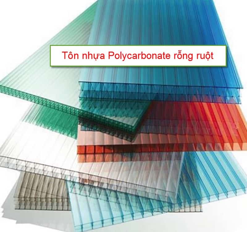 Tôn nhựa Polycarbonate rỗng ruột